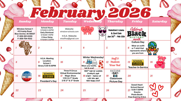 February Calendar